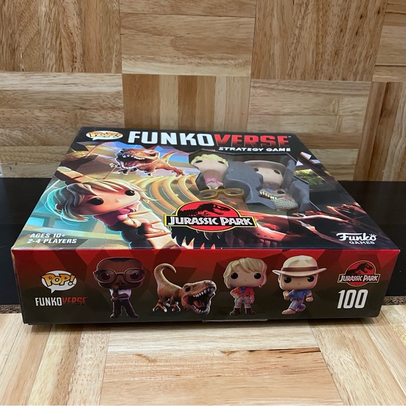 FUNKO POP Funkoverse Strategy Game: Jurassic Park 4 pack 100 World Board Game - Picture 3 of 9